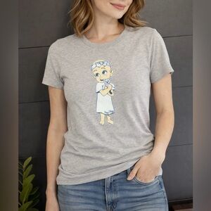 HEY ELIZA Cancer Sucks Childhood Custom Graphic Tee Women’s Sz S EUC